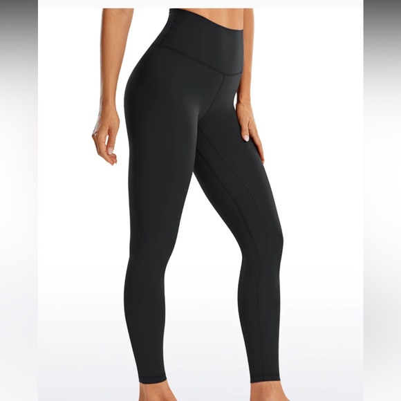 CRZ YOGA Sleek Black Leggings - Picture 1 of 3
